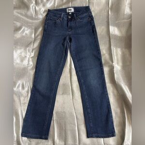 PAIGE Dark Blue Straight Leg Jeans